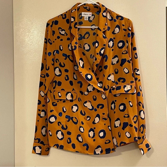 3.1 PHILLIP LIM for TARGET NWOT Orange Leopard Print Blazer - Picture 5 of 9